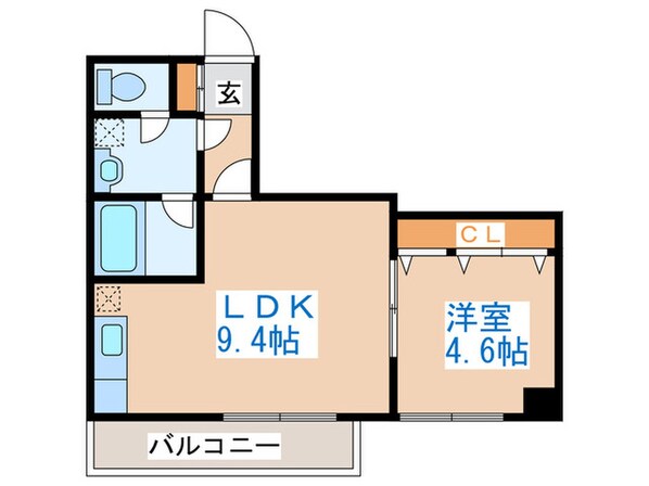 パルコート西町の物件間取画像